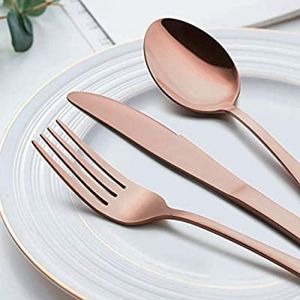 Rose gold cutlery